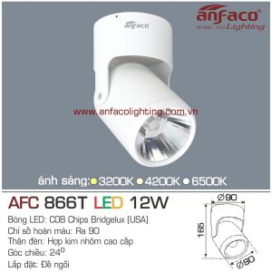 Đèn LED tiêu điểm Anfaco AFC 866T-12W đế ngồi