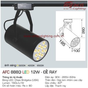 Đèn LED tiêu điểm Anfaco AFC 888D-12W gắn ray