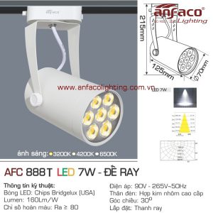 Đèn LED tiêu điểm Anfaco AFC 888T-7W gắn ray