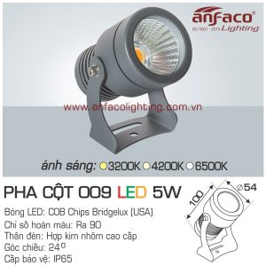 đèn led pha cột anfaco 009-5w