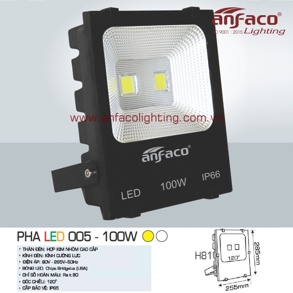 đèn pha led anfaco 005-100w