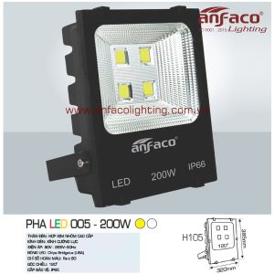 đèn pha led anfaco 005-200w