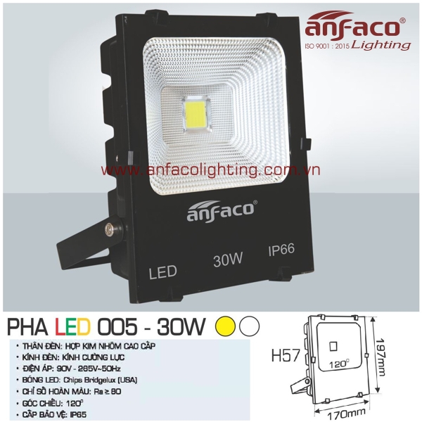đèn pha led anfaco 005-30w