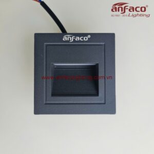 Đèn LED Anfaco âm tường AFC 009 xám 3W vuông gắn âm bậc cầu thang, âm vách chiếu sáng lối đi