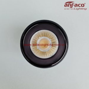 AFC645D Đèn Anfaco led downlight gắn nổi xoay góc AFC-645D vỏ đen 9W 15W ánh sáng 6500K 4200K 3200K