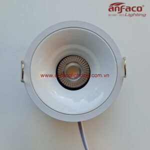 Đèn AFC 665T 7W 10W Anfaco LED downlight âm trần xoay góc chóa trắng