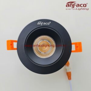 Đèn AFC 747D 9W 12W LED Anfaco downlight âm trần xoay góc AFC 747D vỏ đen