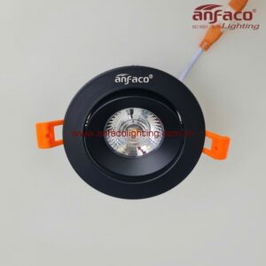 Đèn AFC 747D 9W 12W LED Anfaco downlight âm trần xoay góc AFC 747D vỏ đen