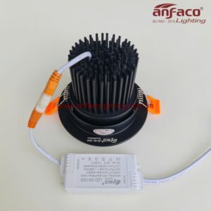 Đèn AFC 747D 9W 12W LED Anfaco downlight âm trần xoay góc AFC 747D vỏ đen