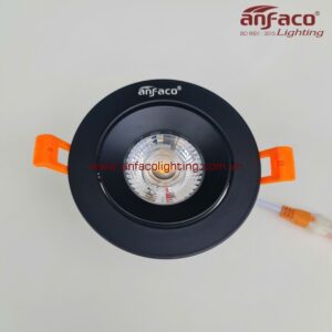 Đèn AFC 747D 9W 12W LED Anfaco downlight âm trần xoay góc AFC 747D vỏ đen