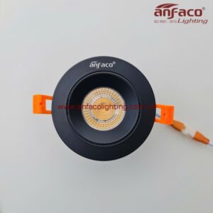 Đèn AFC 747D 9W 12W LED Anfaco downlight âm trần xoay góc AFC 747D vỏ đen