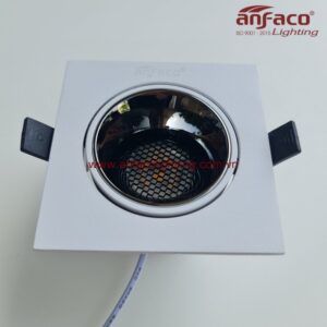 Đèn AFC 764/1 7W 12W Anfaco LED downlight âm trần vuông xoay góc