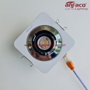 Đèn AFC 775/1-7W LED Anfaco downlight âm trần vuông xoay góc