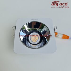 Đèn AFC 775/1-7W LED Anfaco downlight âm trần vuông xoay góc