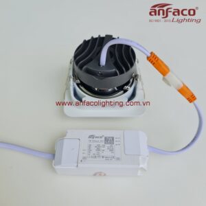 Đèn AFC 775/1-7W LED Anfaco downlight âm trần vuông xoay góc