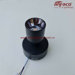 Đèn Anfaco chiếu tiêu điểm AFC 816D 7W vỏ đen xoay góc gắn đế tròn cố định