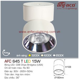 Đèn LED downlight gắn nổi Anfaco AFC 645T-15W