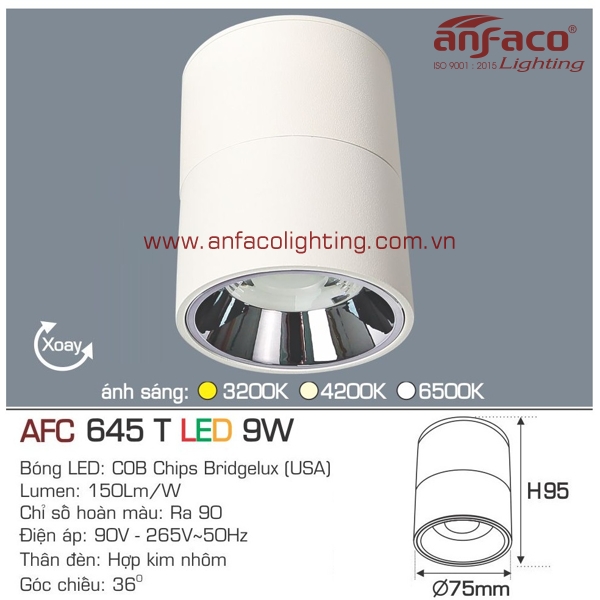 đèn anfaco 645t-9w