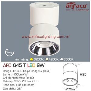 Đèn LED downlight gắn nổi Anfaco AFC 645T-9W