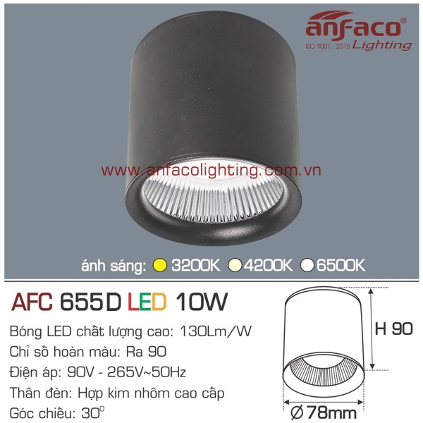 đèn anfaco 655d-10w