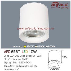 Đèn LED downlight gắn nổi Anfaco AFC 658T-10W