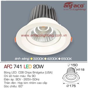 Đèn LED âm trần Anfaco AFC 741-20W