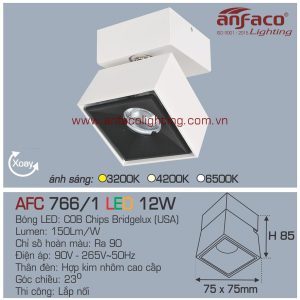Đèn LED gắn nổi Anfaco AFC 766/1-12W