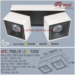 Đèn LED gắn nổi Anfaco AFC 766/2-12W