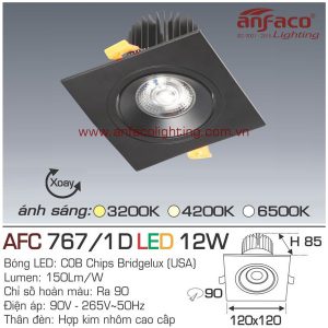 Đèn LED âm trần Anfaco AFC 767/1D-12W