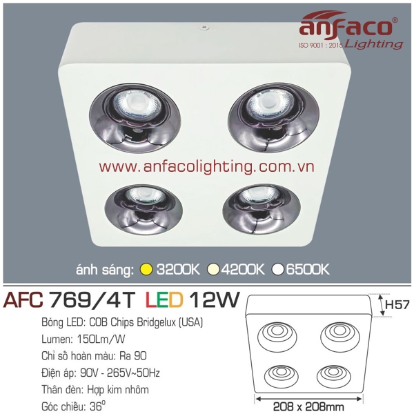 đèn anfaco 760/4t-12wx4