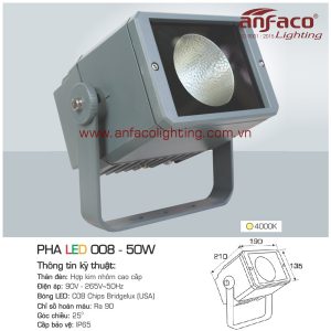 đèn pha led anfaco 008-50w