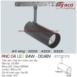 đèn led ray nam châm anfaco rnc04-24w dc48v