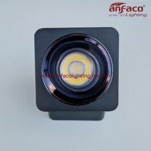 AFC-779 Đèn Anfaco vuông gắn nổi vỏ đen xoay góc 360° độ AFC779 12W