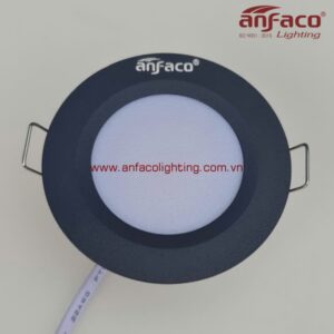 Đèn LED Anfaco downlight âm trần AFC 616D 3W vỏ đen Anfaco