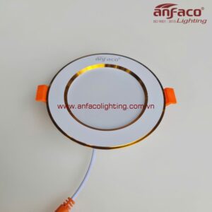 Đèn AFC 674V 7W 9W 12W LED Anfaco downlight âm trần viền vàng AFC674V