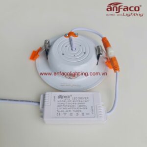 Đèn AFC 674V 7W 9W 12W LED Anfaco downlight âm trần viền vàng AFC674V