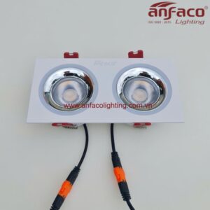 Đèn LED Anfaco downlight âm trần đôi AFC 770 7Wx2 Anfaco
