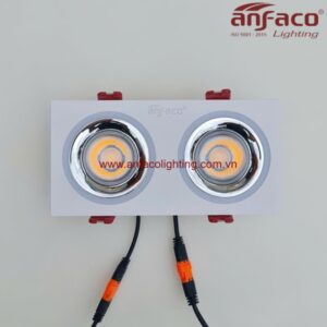 Đèn LED Anfaco downlight âm trần đôi AFC 770 7Wx2 Anfaco