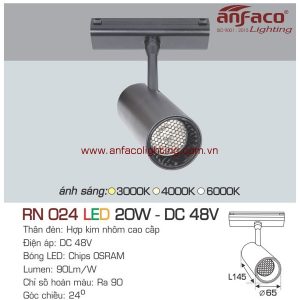 Đèn RN 024-20W DC48V Anfaco LED ray nam châm siêu mỏng xoay góc