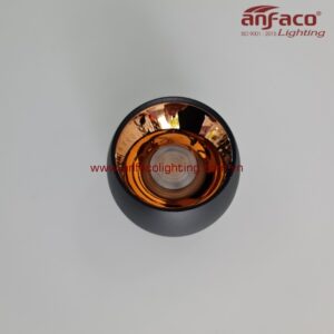 Đèn AFC 653D 7W LED Anfaco downlight gắn nổi vỏ đen chóa vàng