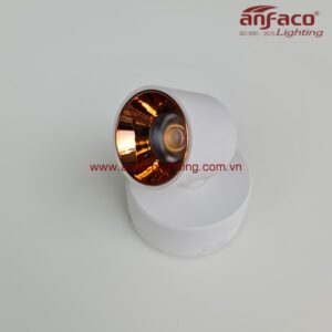 Đèn AFC 816T 7W LED Anfaco vỏ trắng xoay góc chiếu rọi tiêu điểm trưng bày showroom