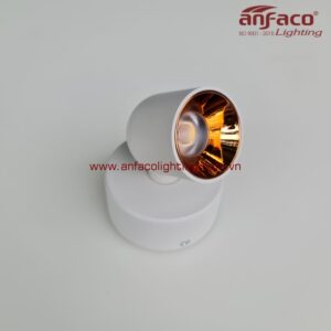 Đèn AFC 816T 7W LED Anfaco vỏ trắng xoay góc chiếu rọi tiêu điểm trưng bày showroom