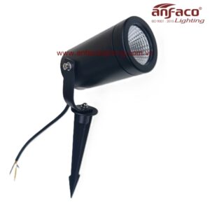 Đèn Anfaco AFC pha rọi RC-06/3W 5W 7W 10W IP65 kín nước vỏ đen xoay góc cắm cỏ chiếu rọi cây cối rọi cột rọi cảnh quan ngoài trời