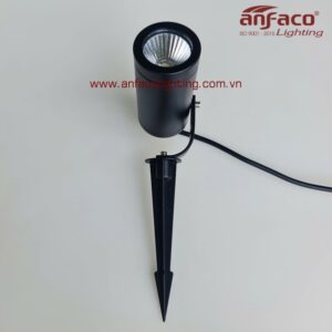 Đèn Anfaco AFC pha rọi RC-06/3W 5W 7W 10W IP65 kín nước vỏ đen xoay góc cắm cỏ chiếu rọi cây cối rọi cột rọi cảnh quan ngoài trời