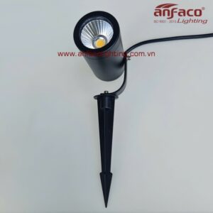 Đèn Anfaco AFC pha rọi RC-06/3W 5W 7W 10W IP65 kín nước vỏ đen xoay góc cắm cỏ chiếu rọi cây cối rọi cột rọi cảnh quan ngoài trời