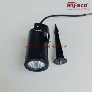 Đèn LED Anfaco AFC pha rọi RC-06/3W 5W 7W 10W IP65 kín nước vỏ đen xoay góc cắm cỏ chiếu rọi cây cối rọi cột rọi cảnh quan ngoài trời