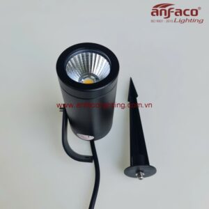 Đèn LED Anfaco AFC pha rọi RC-06/3W 5W 7W 10W IP65 kín nước vỏ đen xoay góc cắm cỏ chiếu rọi cây cối rọi cột rọi cảnh quan ngoài trời