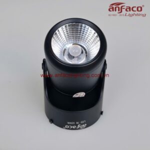 Đèn AFC 866D 7W 12W LED spotlight rọi tiêu điểm đế ngồi xoay góc Anfaco vỏ đen