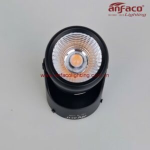 Đèn AFC 866D 7W 12W LED spotlight rọi tiêu điểm đế ngồi xoay góc Anfaco vỏ đen