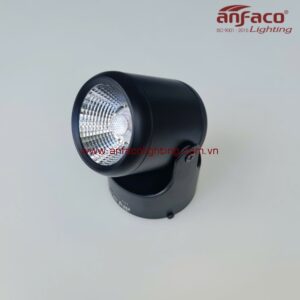 Đèn AFC 866D 7W 12W LED spotlight rọi tiêu điểm đế ngồi xoay góc Anfaco vỏ đen